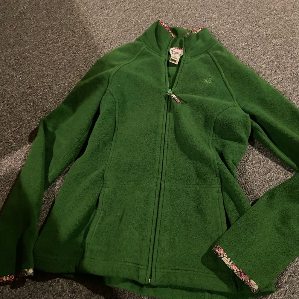 COPY - Lilly Pulitzer | Kelly green | fleece | zipper closure | pockets | S | j…
